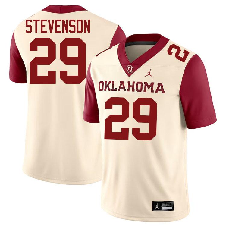 Rhamondre Stevenson Oklahoma Sooners Jersey,Oklahoma Sooners Football Uniforms,Jersey-Cream